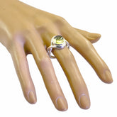 Skylar Graceful Light Green Solitaire Ring